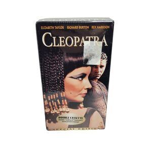 Vtg Cleopatra VHS 1963 Full Screen 2-tape New Sealed Special Edition Movie Film